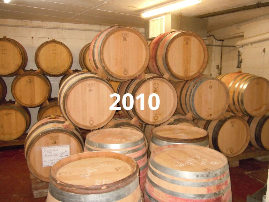 Les vins en pleins élevage